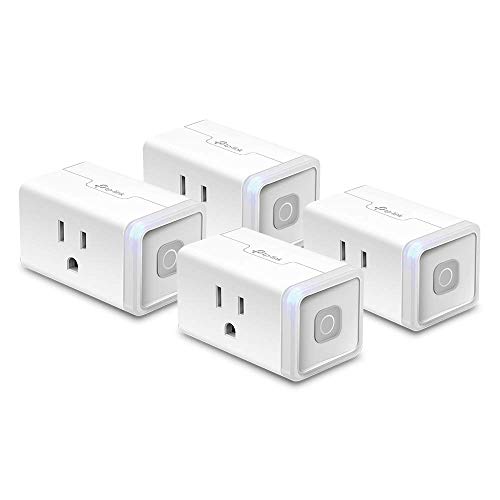 Kasa Smart Plug HS103P4, Smart Home Wi-Fi Outlet Works with Alexa, Echo, Google Home & IFTTT, No Hub Required, Remote Control, 15 Amp, UL Certified, 4-Pack, White - Amazon