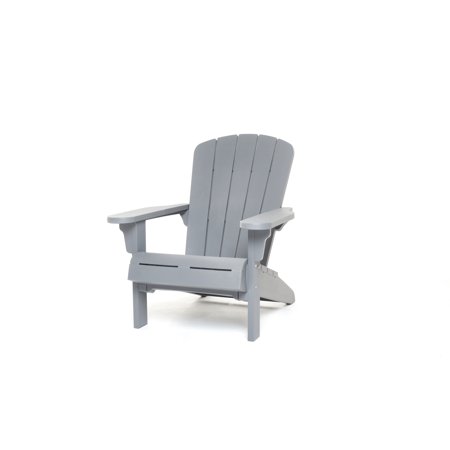 Keter Adirondack Chair, Resin Outdoor Furniture, Gray