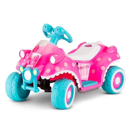 kid trax disney minnie mouse quad 6v battery-powered ride-on toy