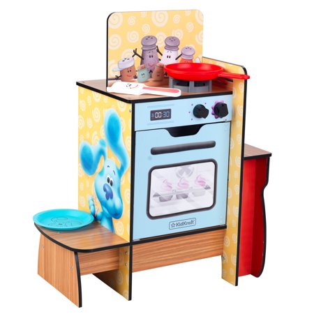 KidKraft Blue's Clues & You! Cooking-Up-Clues Wooden Play Kitchen with Handy Dandy Notebook
