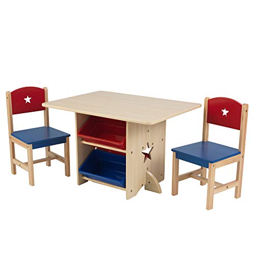 KidKraft Wooden Star Table & Chair Set with 4 Storage Bins Huge Price Drop!!