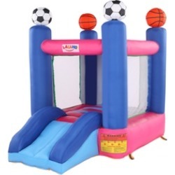 Kids Inflatable Bouncer House Jumper Castle without Blower in Blue