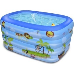 Kids Inflatable Swimming Pool, 47'' x 35'' x 13'' Above Ground Pool