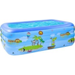 Kids Inflatable Swimming Pool, 59'' x 43'' x 19.5'' Above Ground Pool