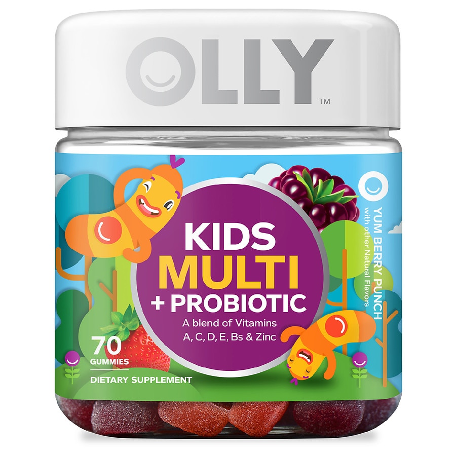 Kids Multi + Probiotic Gummies Yummy Berry Punch70.0ea