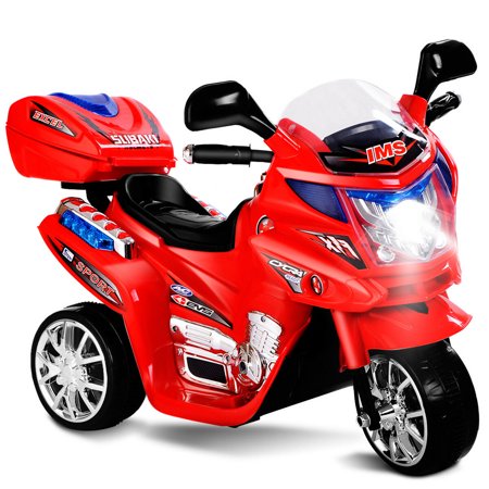 Kids Ride On Motorcycle 3 Wheel 6V Battery Powered Electric Toy Power Bicycle