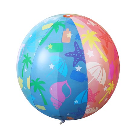 Kids Spray Beach Ball Ibasetoy Sprinkler Rainbow Beach Ball Inflatable Outdoor Sprinkling Ball Multicolor