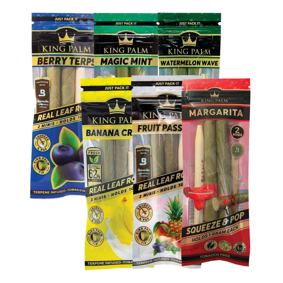 King Palm Variety Pack Squeeze & Pop Mini Wraps (One of Each Flavor)