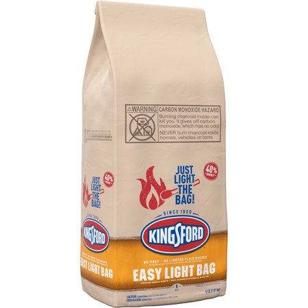 Kingsford Easy Light Charcoal Briquets, Single Use Bag, 4 Pounds