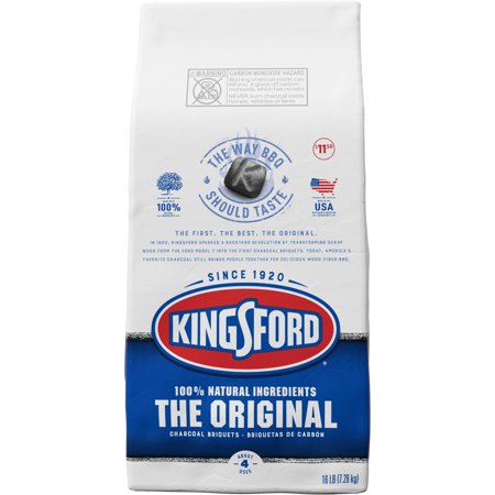 Kingsford Original Charcoal Briquettes for Grilling, 16 Pounds