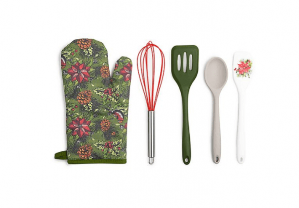 Core Kitchen 5-Piece Holiday Baking Set in Green $9.99 at Bed, Bath and Beyond
