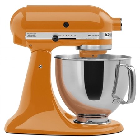 Kitchen Aid Artisan Series 5-Qt. Stand Mixer with Pouring Shield - Tangerine KSM150PSTG