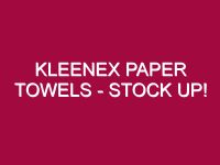 kleenex paper towels stock up 1308760