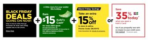 MAJOR Savings with Kohl’s Stacking Black Friday Discounts!