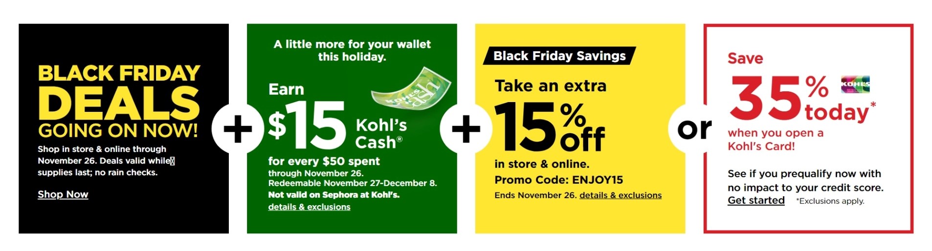 MAJOR Savings with Stacking Black Friday Discounts at Kohl’s!