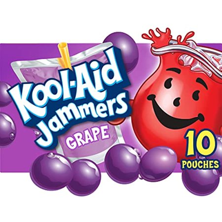 Kool-Aid Jammers Grape Flavored Juice Drink, 6 Fl Oz (Pack Of 10)
