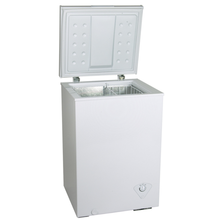 Koolatron Compact Chest Freezer, White, 3.5 Cubic Feet, for Apartment, Condo, Office, RV, Cabin, Small Kitchen