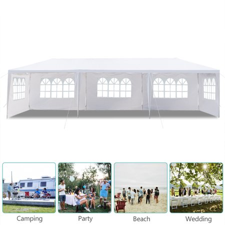 Ktaxon 10'x30' Party Wedding Outdoor Patio Tent Canopy Event with 5 Wall White