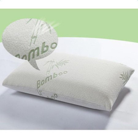 Ktaxon Firm Bed Pillow Bamboo Fiber Memory Foam Pillow King Size Premium Hypoallergenic Single Pillow
