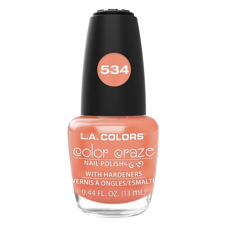 L.A. COLORS Color Craze Nail Polish, Hottie, 0.44 fl oz
