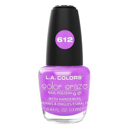 L.A. COLORS Color Craze Nail Polish, Purple Passion, 0.44 oz