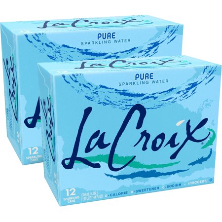 LaCroix Sparkling Water, Pure- 2/12 packs 12 oz
