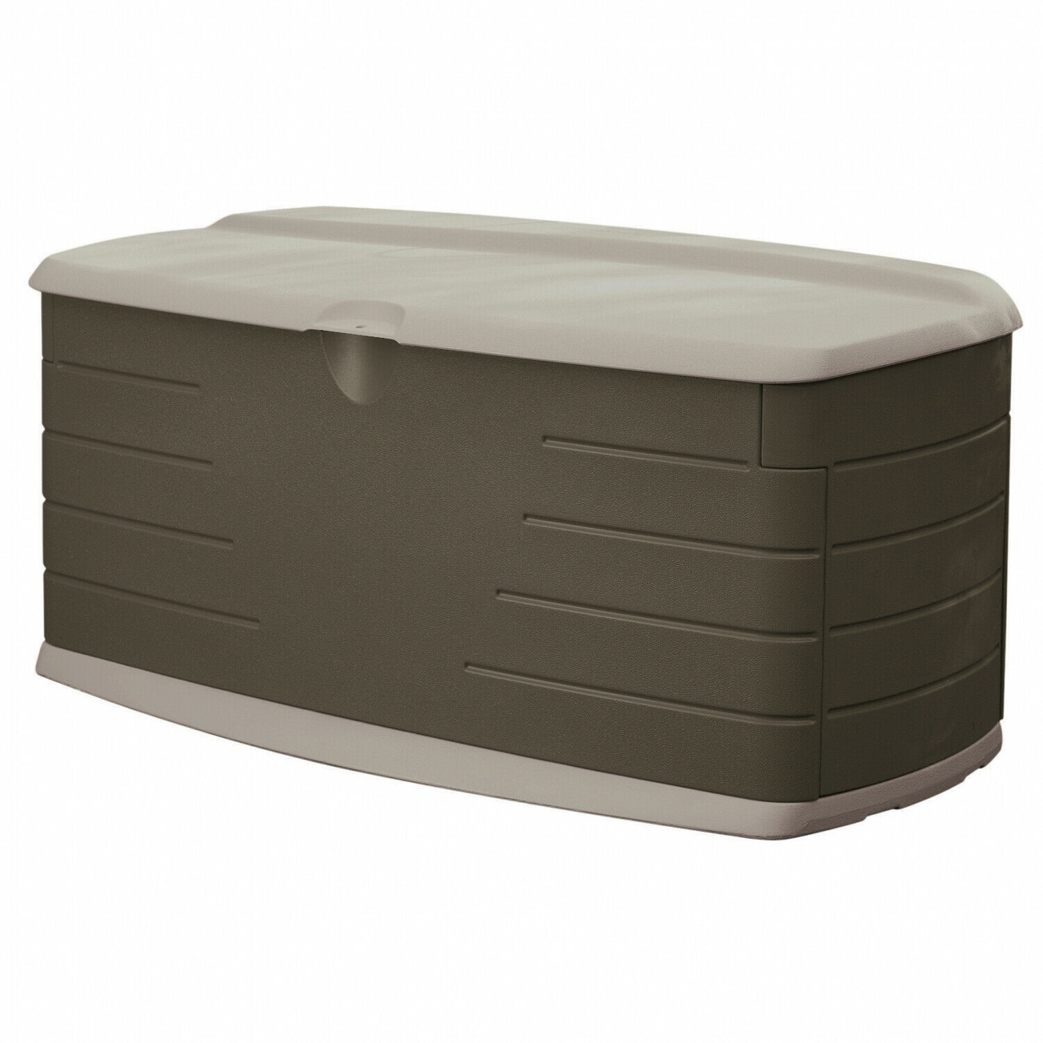 Large Deck Box W/ Seat 90-Gal Capacity Storage Outdoor Patio Plastic Bench Bin