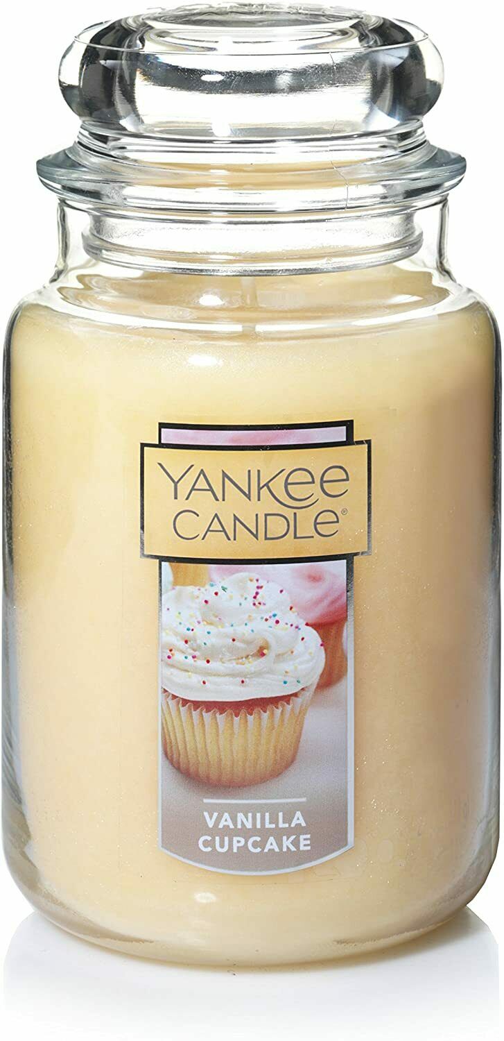 LARGE YANKEE CANDLE JAR ~ Candle Large Jar Candle Vanilla Cupcake