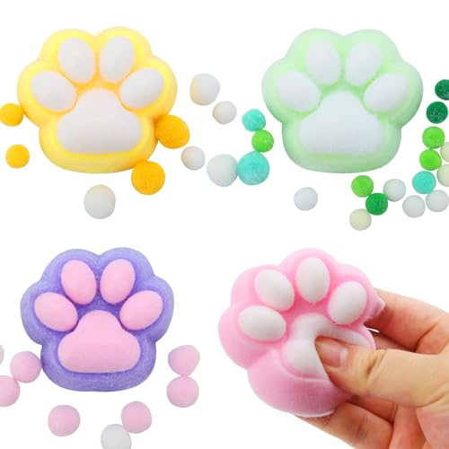 AMAZON Glitches and Price Mistakes Large Cat Paw Squishy, 4 Pack Kawaii Squeeze Toys For Kids Party Favors Classroom Prize Treasure Box Goodie Bag Easter Basket Fillers Birthday Gifts Boys Girls 4-8 8-12