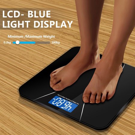 Leadzm Zimtown Digital Electronic LCD Personal Glass Bathroom Body Weight Weighing Scales 396 lbs