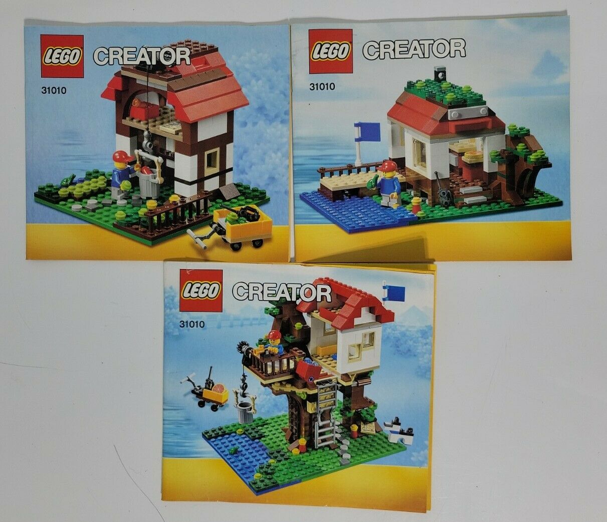 Lego (31010) Creator Treehouse Instruction 3 Books MANUAL ONLY