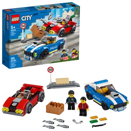 LEGO City Police Highway Arrest 60242 Building Set for Kids (185 Pieces)