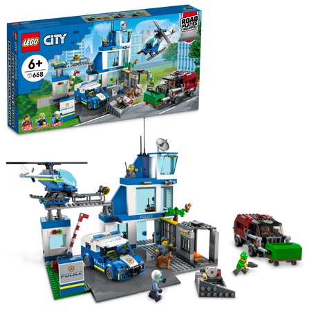 LEGO City Police Station 60316 Building Kit for Kids Aged 6 and up (668 Pieces)