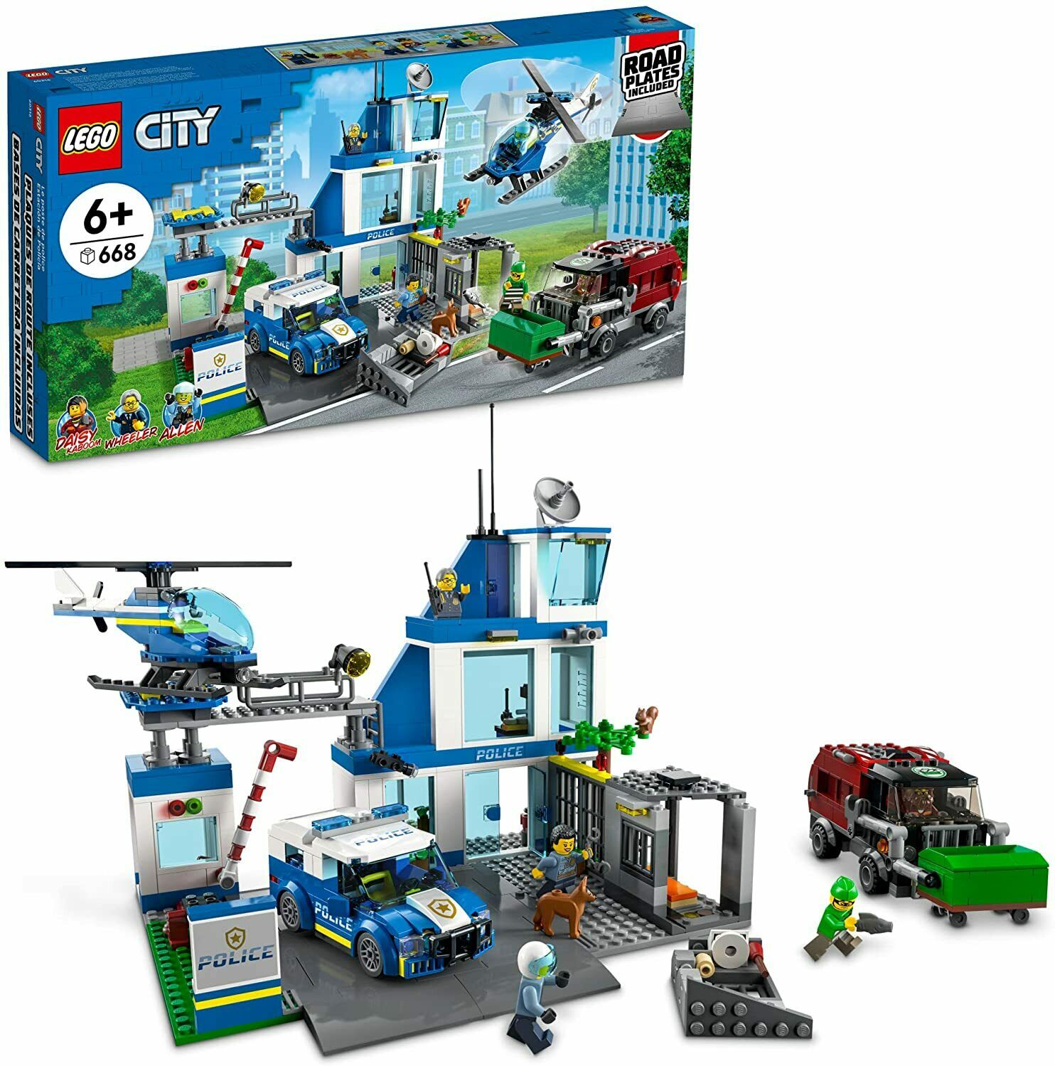 LEGO City Police Station Building Kit - 668 Pieces