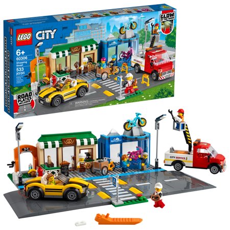 LEGO City Shopping Street 60306 Cool Building Toy for Kids (533 Pieces)