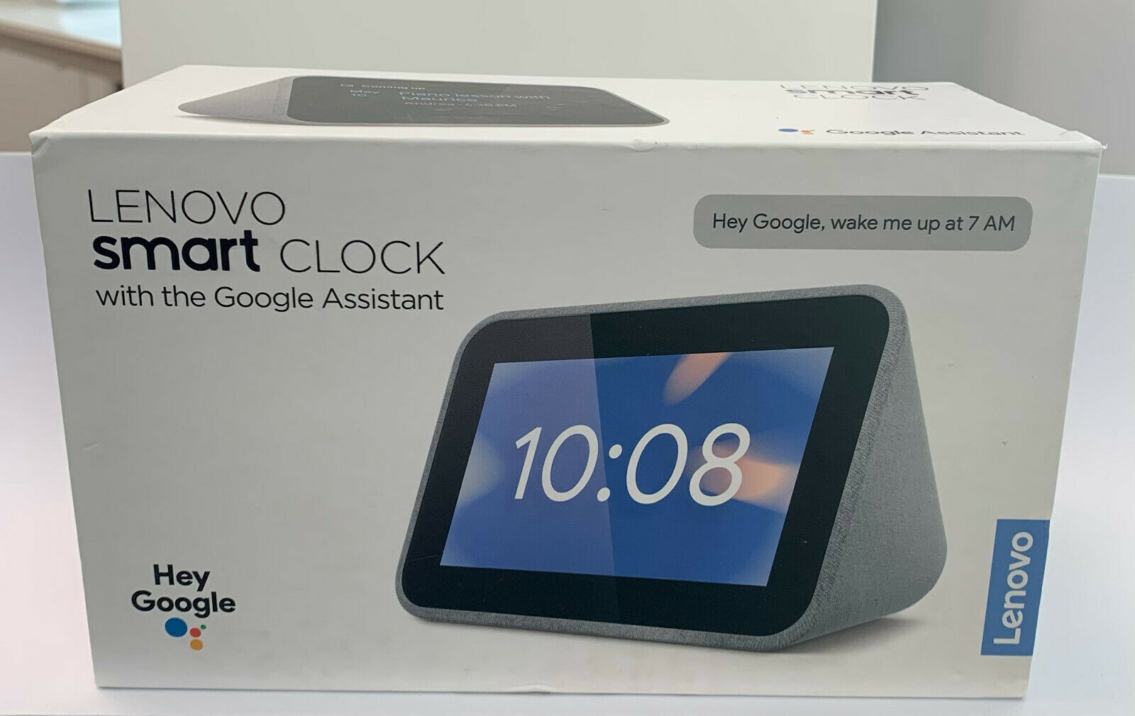 Lenovo Smart Clock - Gray - Seller Refurbished