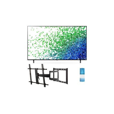 LG 50NANO80UPA 50" NanoCell 4K NANO80 Series Smart Ultra HD TV with a Walts TV Large/Extra Large Full Motion Mount for 43"-90" Compatible TV's and Walts HDTV Screen Cleaner Kit (2021)