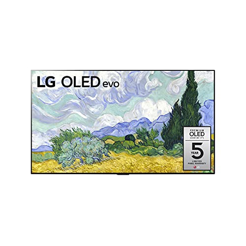 LG OLED G1 Series 65” Alexa Built-in 4k Smart OLED evo TV (3840 x 2160), Gallery Design, 120Hz Refresh Rate, AI-Powered 4K, Dolby Cinema, WiSA Ready (OLED65G1PUA, 2021)