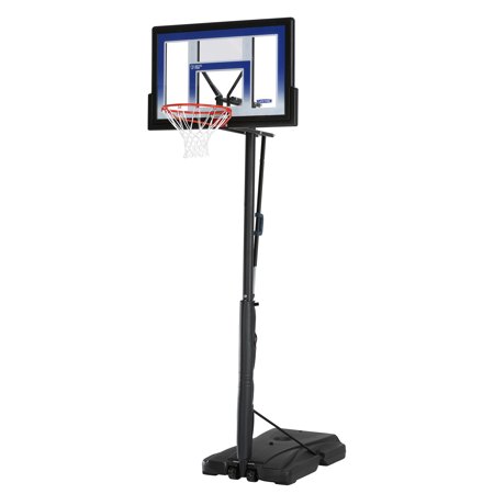 Lifetime 48" Shatterproof Portable One Hand Height Adjustable Basketball System in Black, 51550
