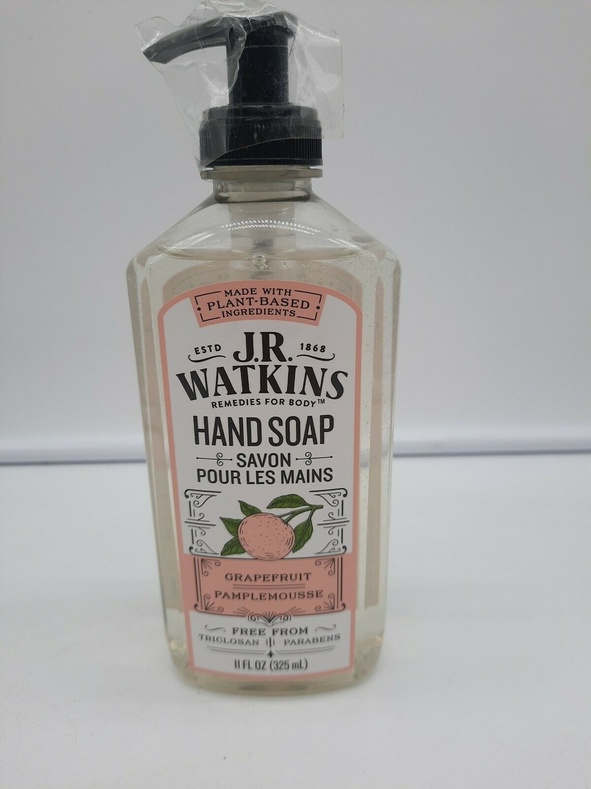 Liquid Hand Soap by J.R. Watkins, 11 oz 1 pack Grapefruit