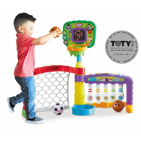 Little Tikes 3 in 1 Sports Zone - Basketball, Soccer Bowling for Toddlers
