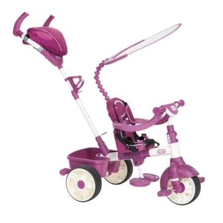 little tikes 4-in-1 trike ride on, pink/purple, sports edition