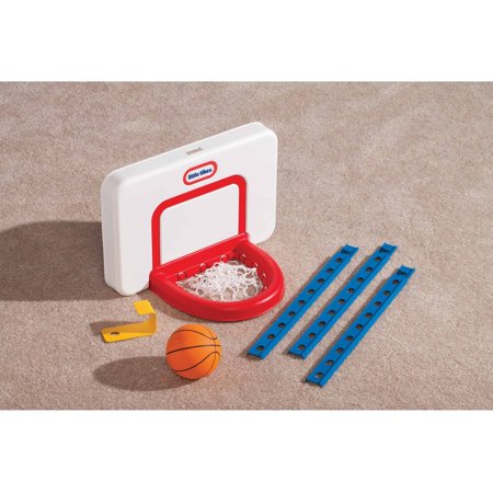 Little Tikes Attach 'n Play Toy Basketball Hoop with Ball for Over the Door Indoor Outdoor Backyard Toy Sports Play Set, Multicolor- For Kids Girls Boys Ages 2 3 4+ Year old
