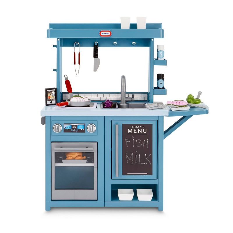 Little Tikes First Prep Kitchen Realistic Pretend Play Kitchen with Over 25 Accessories
