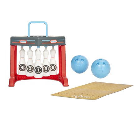 Little Tikes My First Toy Bowling Set with 6 Pins, 2 Bowling Balls and Easy Reset, Indoor Outdoor Backyard Toy Sports Play Set, Multi-Color- For Toddlers Kids Girls Boys Ages 2 3 4+ Year Old