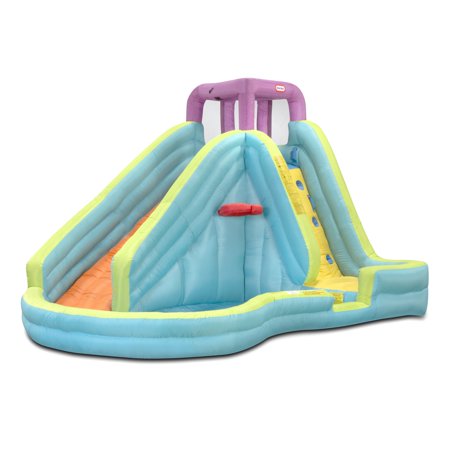 Little Tikes Slam 'n Curve Inflatable Water Slide with Blower
