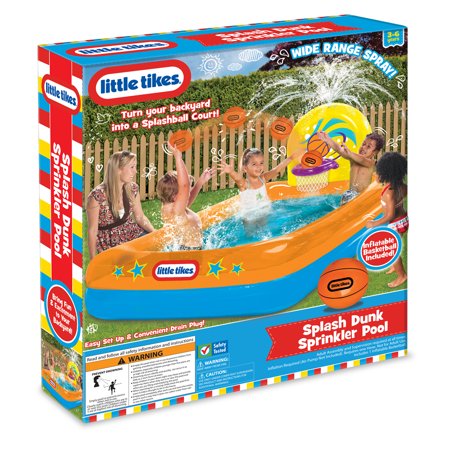 Little Tikes Splash Dunk Pool, 68" x 32" Rectangle Shaped pool, Ages 3 Years and up
