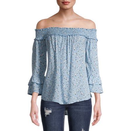 Liv & Lottie Juniors' Off the Shoulder Top with Tiered Sleeves