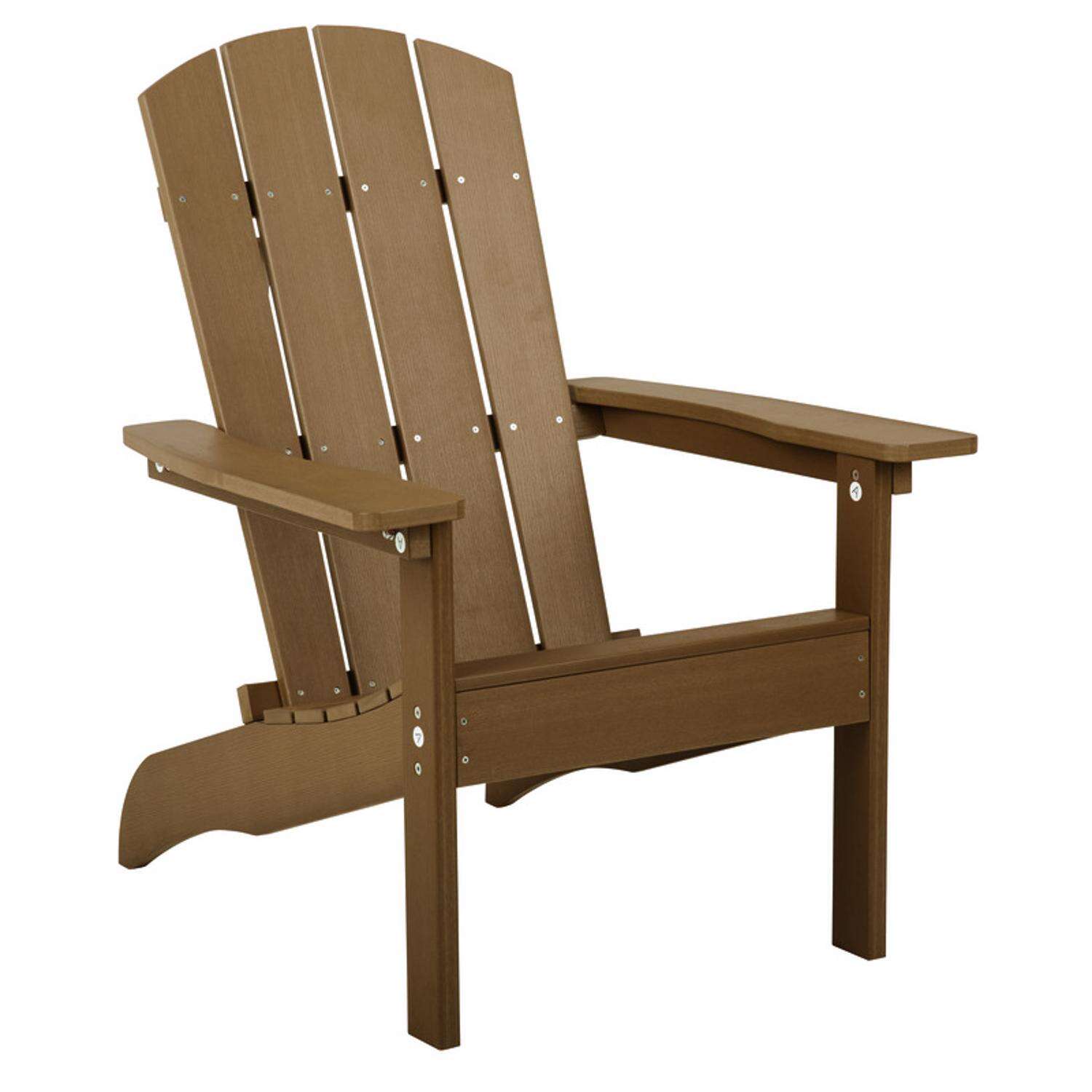 Living Accents Sand Resin Frame Adirondack Chair