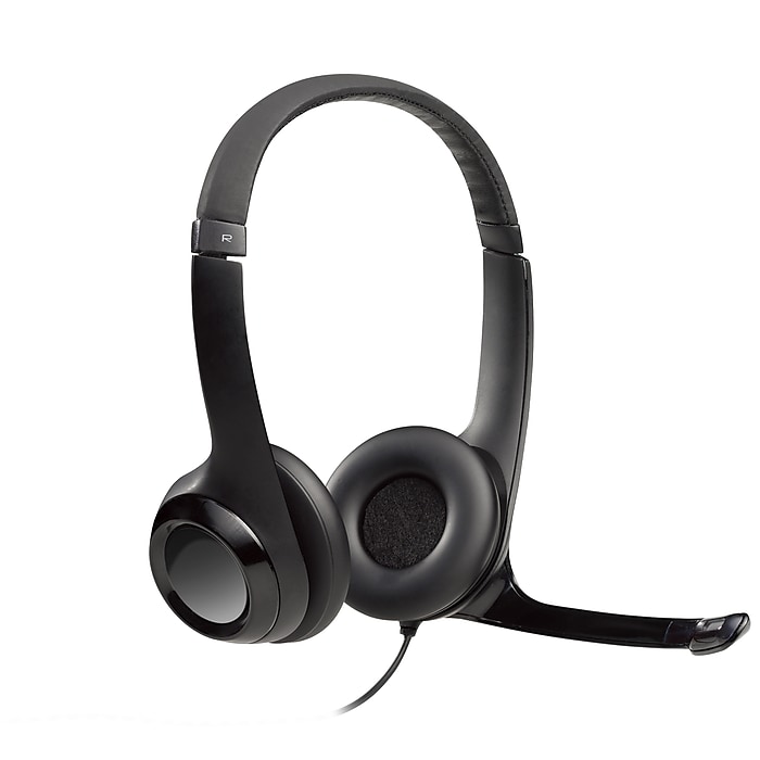 Logitech H390 Computer Headset, Over-the-Head, Black on Sale At Staples